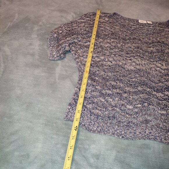 Cato Open Knit Blouse Duster Top Shirt Free Time Golden Reflex Wear Over - Picture 3 of 9